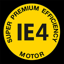 Logo motor de accionamiento Super Premium Efficiency IE4