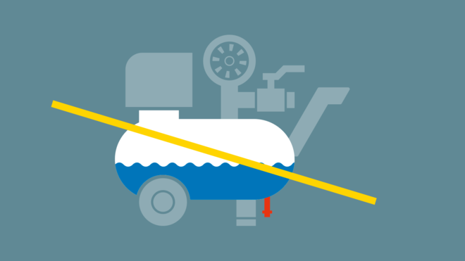 El condensado que se va formando en el i.Comp 3 se evapora gracias a una nueva tecnología