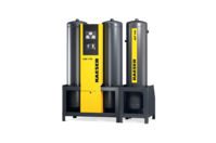 Secador desecante en combinación con un adsorbedor de carbón activado para un aire comprimido libre de aceite.